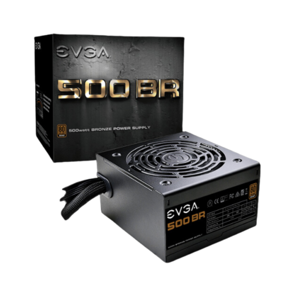 Fuente de Poder Gamer EVGA 500-BR 80Plus Bronze 110V-50Hz ATX PC
