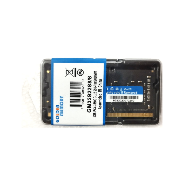 SO-DIMM GOLDEN 8GB PC4-25600 DDR4 CL22 260-Pin 3200HMz