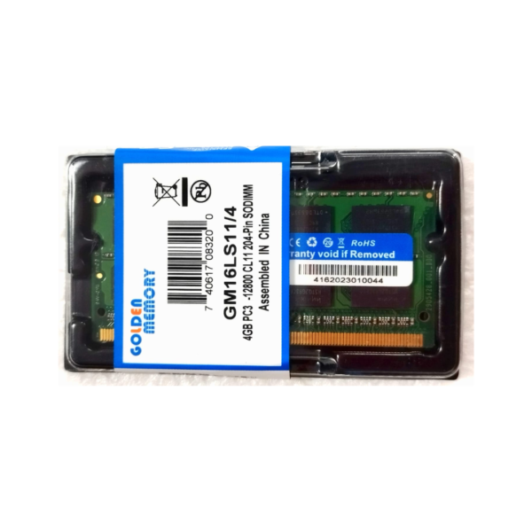 SO-DIMM GOLDEN 4GB PC3-12800 DDR3 CL11 204-Pin 1600HMz