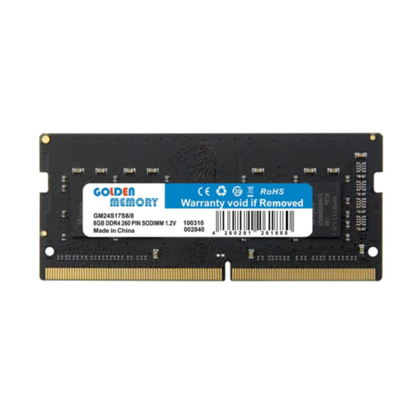 SO-DIMM GOLDEN 8GB PC4-19200 DDR4 CL17 260-Pin 2400HMz - Imagen 2
