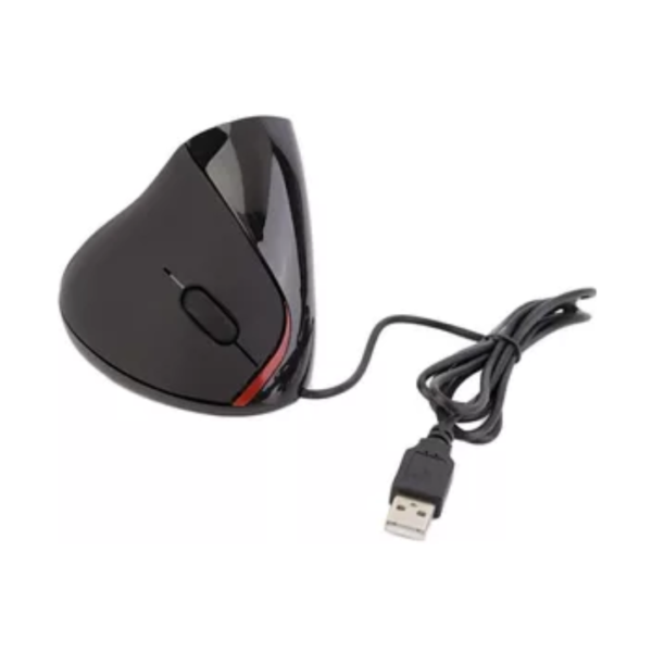 MOUSE VERTICAL NITRON USB ERGONOMICO NEGRO - Imagen 2