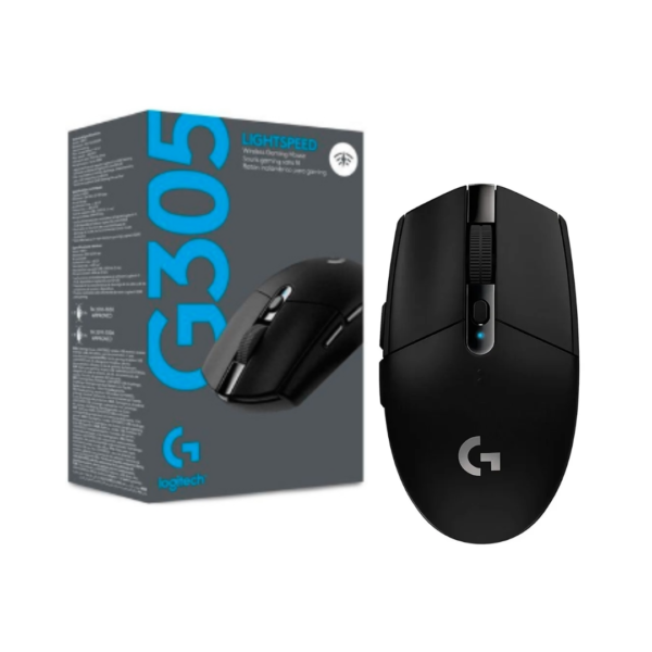 MOUSE LOGITECH G305 LIGHTSPEED WIRELESS BLACK