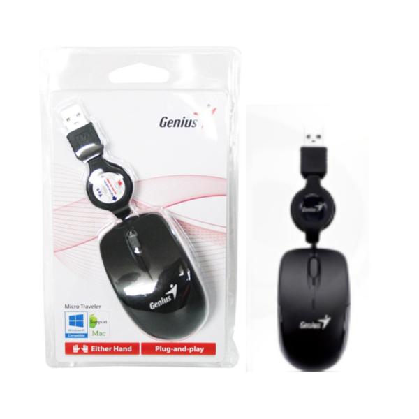 MOUSE GENIUS MICRO TRAVELER RETRACTIL