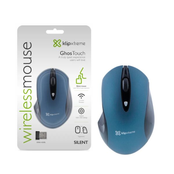 MOUSE KLIP XTREME KMW-400LB WIRELESS 2.4GHz Blue