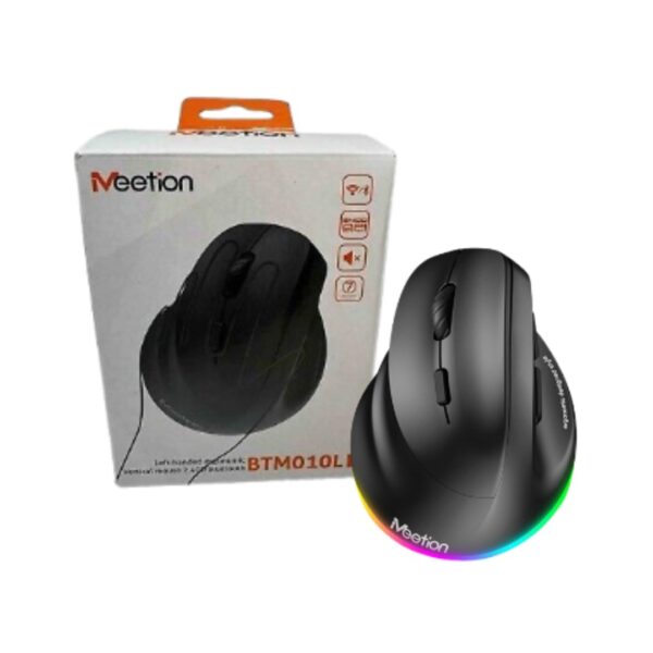 MOUSE MEETION MT-BTM010L VERTICAL ERGONOMICO WIRELESS ZURDOS