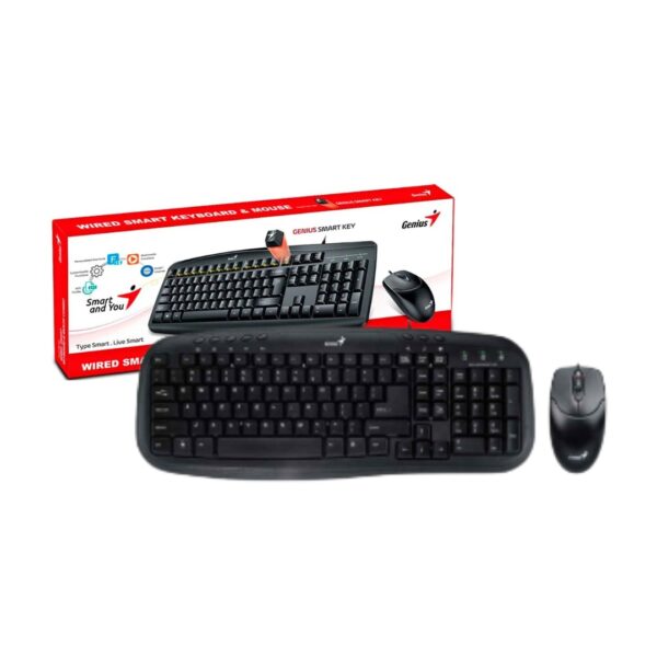 KIT TECLADO + MOUSE GENIUS KM-200 USB NEGRO