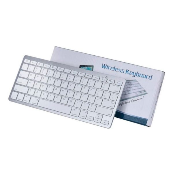 TECLADO INALAMBRICO NITRON PLATEADO