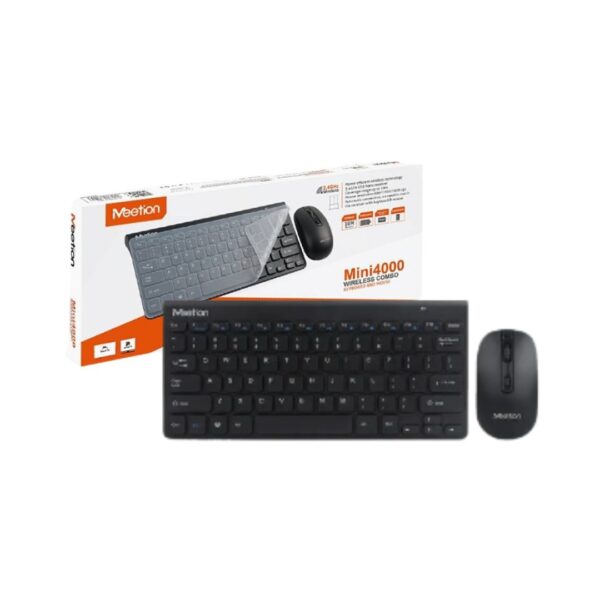 TECLADO + MOUSE INALAMBRICO MEETION MT-MINI 4000 NEGRO
