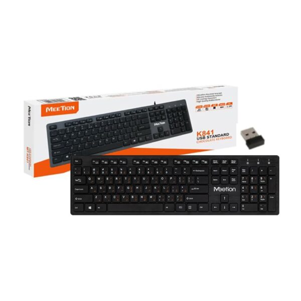 TECLADO INALAMBRICO MEETION MT-WK841 NEGRO