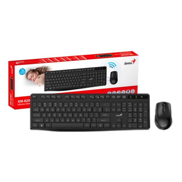 TECLADO + MOUSE INALAMBRICO GENIUS KM-8206S NEGRO