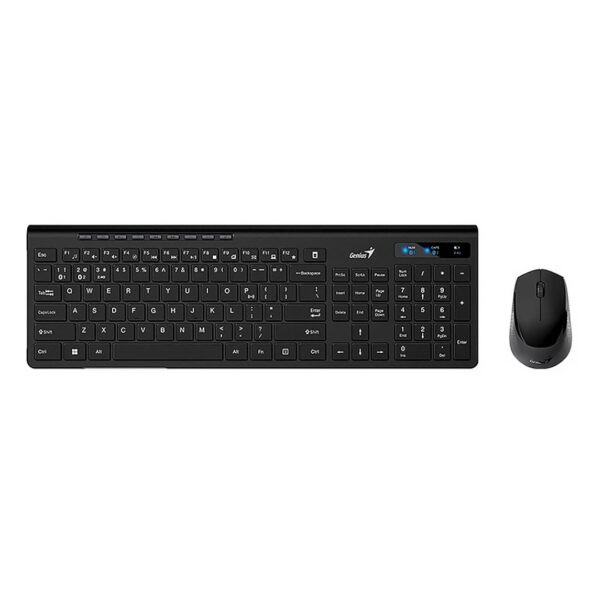 TECLADO + MOUSE INALAMBRICO GENIUS 8230 SLIMSTAR NEGRO - Imagen 2