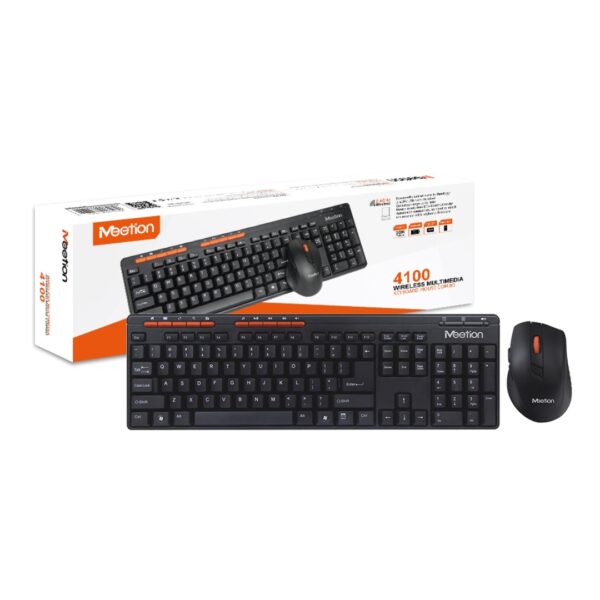 TECLADO + MOUSE INALAMBRICO MEETION C4100 NEGRO