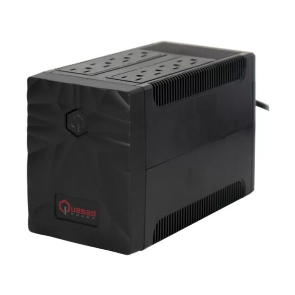 UPS QUASAD 500VA 250W 8 OUTLETS 4UPS-4SURGE W-AVR I-342 LED-BUTTON