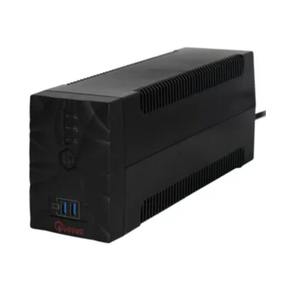 UPS QUASAD 1000VA 480W 8 OUTLETS 4UPS-4SURGE W-AVR I-359 LED-BUTTON