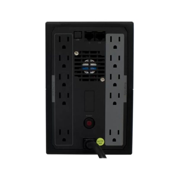 UPS QUASAD 1500VA 900W 10 OUTLETS 5UPS-5SURGE W-AVR I-359 LED-BUTTON - Imagen 2
