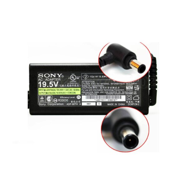 CARGADOR SONY 19,5V 3,9A PLUG AGUJA 6.5*4.4