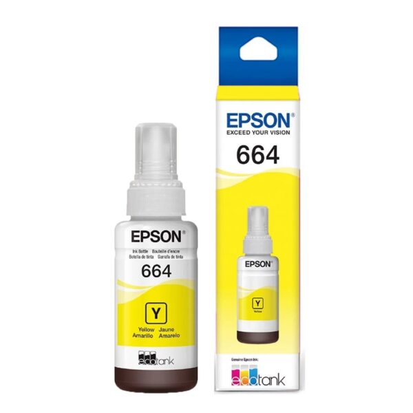 BOTELLA DE TINTA EPSON T664120 AMARILLA FOR L200-210-350-355