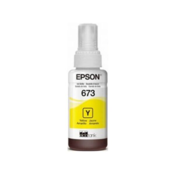 BOTELLA DE TINTA EPSON T673120 AMARILLA FOR L805-L800-L1800-L810-L850 - Imagen 2