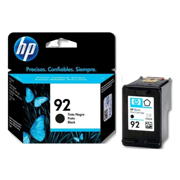CARTUCHOS HP 92 C9362WL NEGRO D4145-4155-4160-5440-1507-1510-C3140-3150-3180-4140-4150-4180-7850