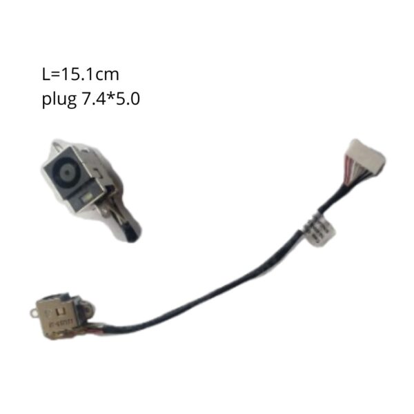 PIN DE CARGA PARA HP PAVILION DV6 50.4RN09.001 L-15CM PLUG 7.4 X 5.0