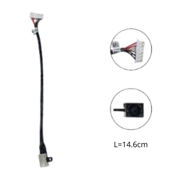 PIN DE CARGA DELL 15-3000 450.03006 0001 L-14.6CM PLUG 4.5x3.0