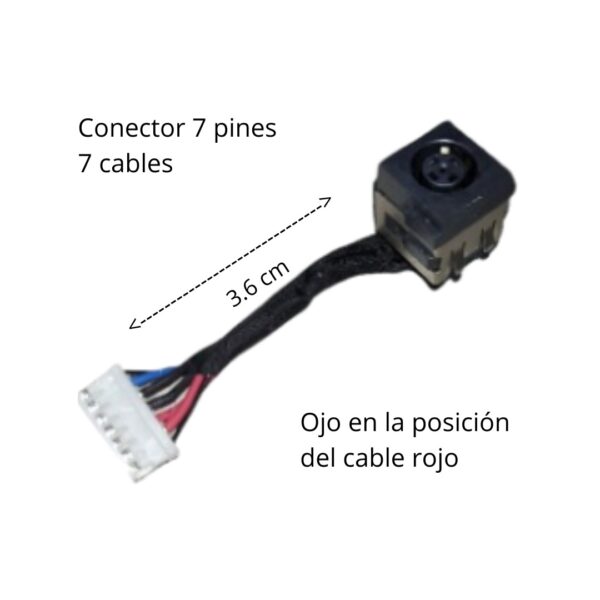 PIN DE CARGA DELL E6320 L-36MM PLUG 7.4x5.0 DERECHO