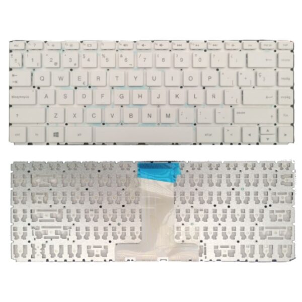 TECLADO LAPTOP HP 14 240 G6 BLANCO SIN FRAME