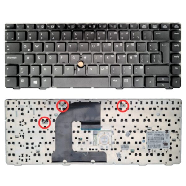 TECLADO LAPTOP HP 14 6470B 8410P 8460P SIN FRAME CON TRACKPOINT
