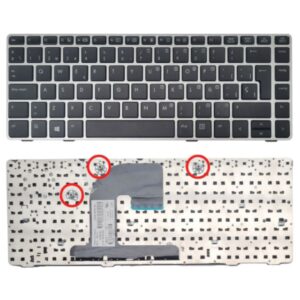 TECLADO LAPTOP HP 14 6470B 8410P 8460P CON FRAME SILVER