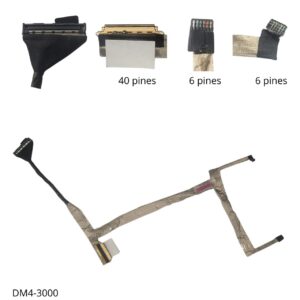 FLEX DE VIDEO HP DM4-3000 LVDS HD HTK LCD 50.4QC17.001