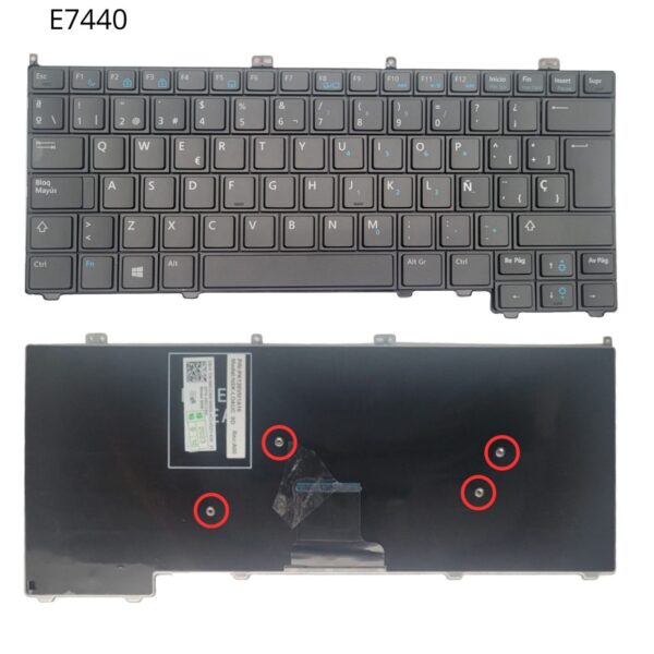 TECLADO LAPTOP DELL 14 E7440 E7420 E7240 CON FRAME