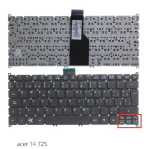 TECLADO LAPTOP ACER 14 725 756 V5-121 V5-171 S3 S5