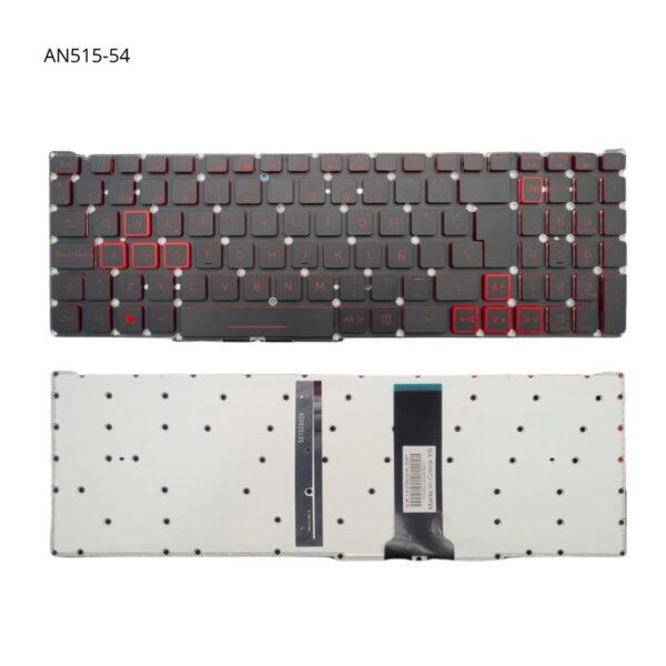 TECLADO LAPTOP ACER NITRO 5 AN51 5-54-70KK BIG ENTER RETROILUMINADO SIN FRAME