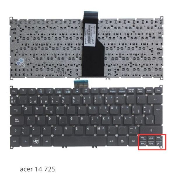 TECLADO LAPTOP ACER 14 725 756 V5-121 V5-171 S3 S5