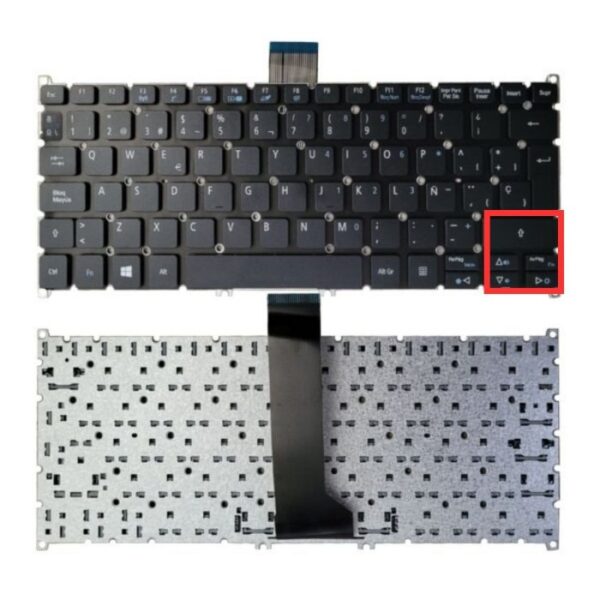 TECLADO LAPTOP ACER 14 V5-122 COMPATIBLE CON 725 BIG ENTER SIN FRAME