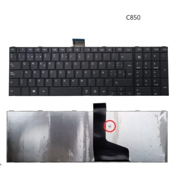 TECLADO LAPTOP TOSHIBA 15 C850D C855 C855D