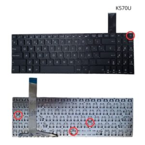 TECLADO LAPTOP ASUS 15 K570 F570 SMALL ENTER SIN FRAME