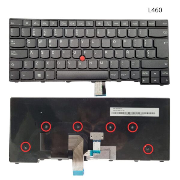 TECLADO LAPTOP LENOVO 14 L460 BIG ENTER CON FRAME