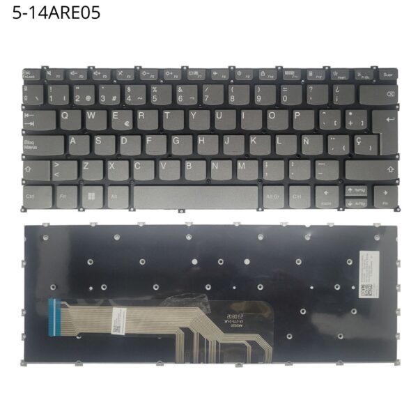 TECLADO LAPTOP LENOVO FLEX 5-14ARE05 5-14ITL05 BIG ENTER SIN FRAME
