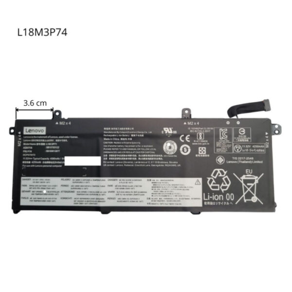 BATERÍA ORIGINAL LENOVO PARA LAPTOP L18M3P74