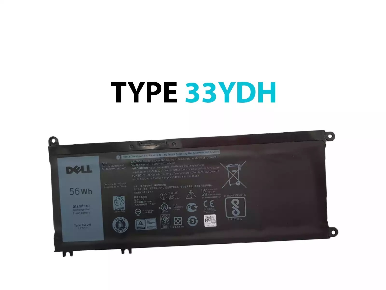 BATERÍA PARA DELL LAPTOP 33DYH