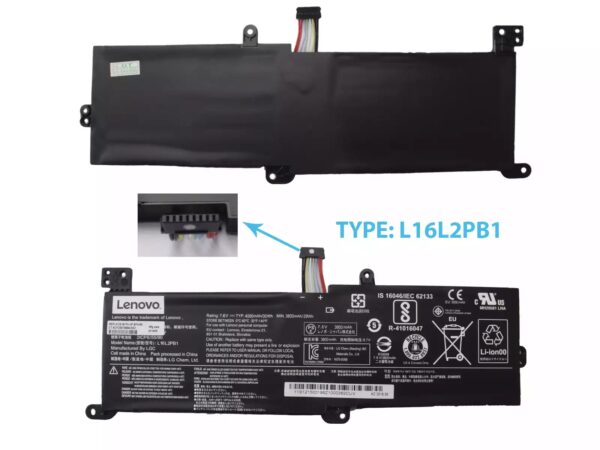 BATERÍA PARA LAPTOP LENOVO L16C2PB2 7.56V