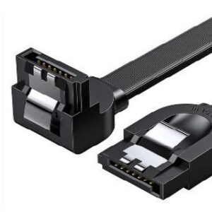 CABLE DE DATOS SATA 3 EN ANGULO 0.5M NEGRO UGREEN