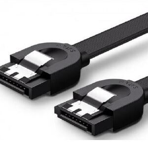 CABLE DE DATOS SATA 3 0.5M NEGRO UGREEN