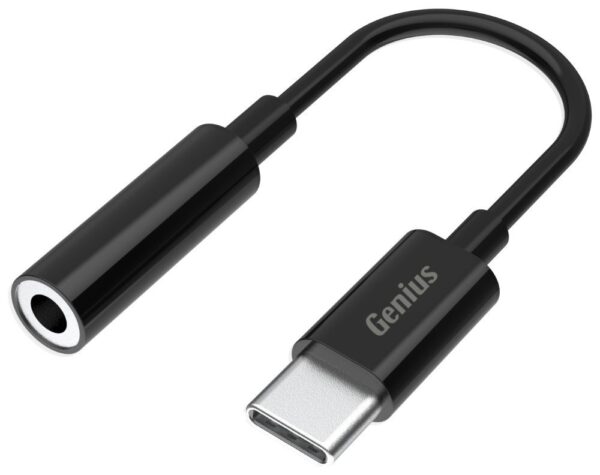 CABLE GENIUS USB C A 3.5MM AUDIO 24BITS 96KHZ PLUG AND PLAY 10CM ACC-C100