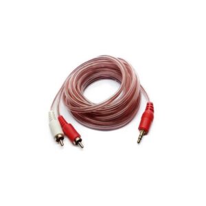 CABLE DISKMAN 3,5A A 2RCA TRANSPARENTE 10 METROS