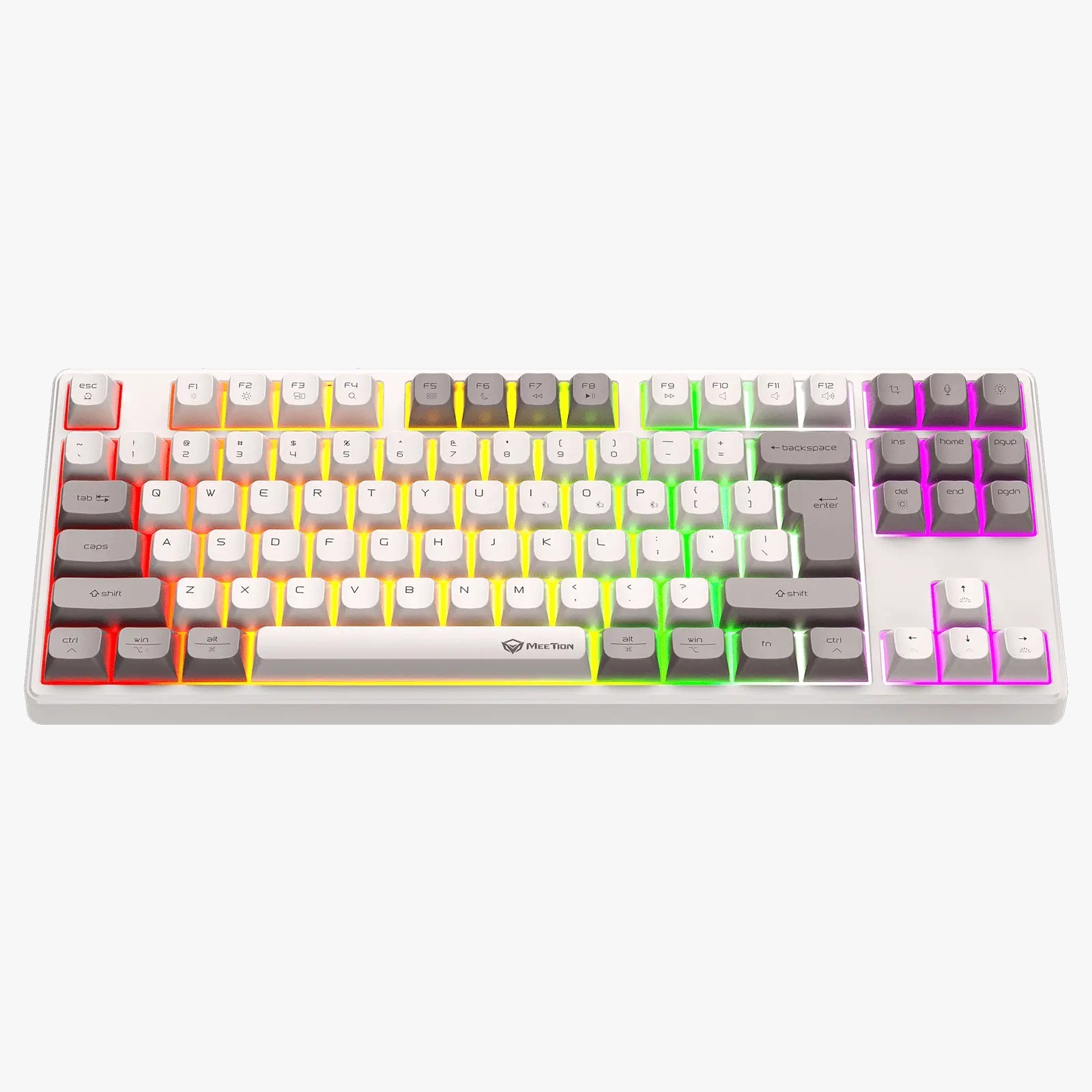 TECLADO GAMER WIRELESS MT-MK14 BLANCO MEETION