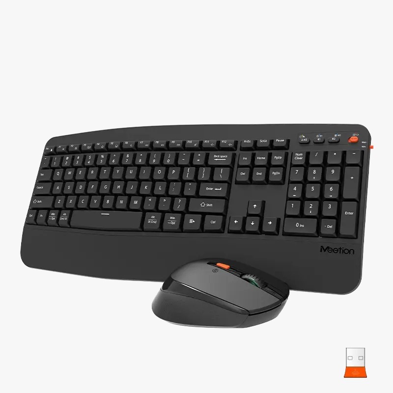 COMBO TECLADO Y MOUSE WIRELESS MT-DIRECTOR A NEGRO MEETION