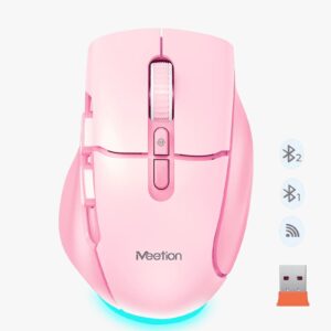MOUSE WIRELESS BTM001 ROSADO MEETION