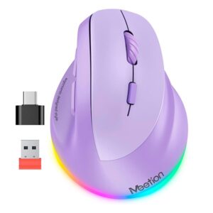 MOUSE WIRELESS ERGONOMICO MT-BTM010R PURPURA MEETION